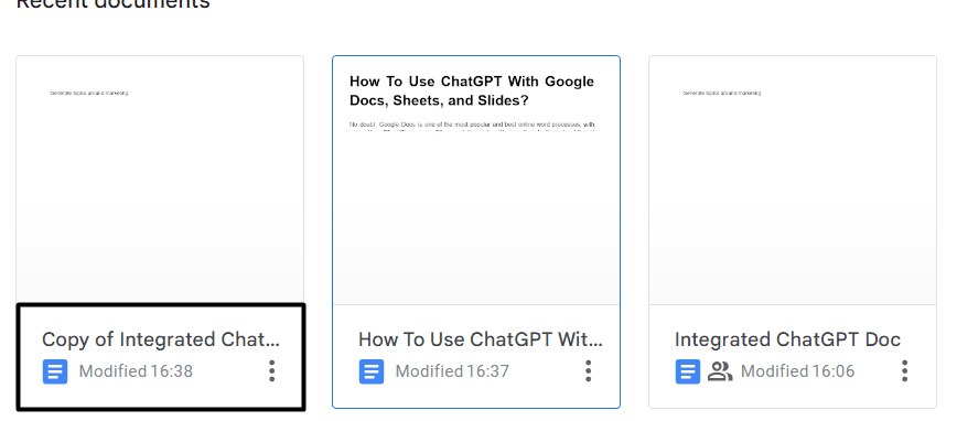 Add ChatGPT to Google docs without any extension & API keys to use ChatGPT with google docs, sheets, and slides