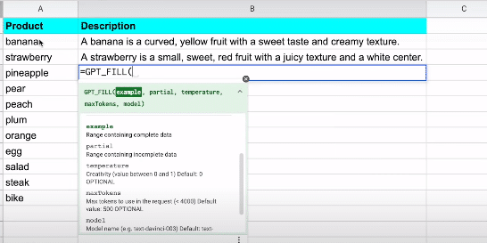 Add ChatGPT to Google Sheets to write product description and use ChatGPT with google docs, sheets, and slides