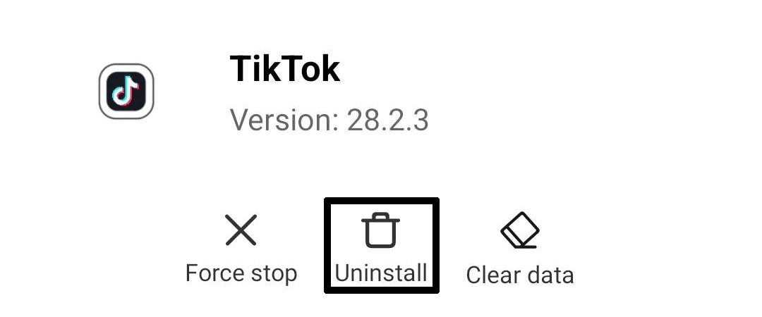 Reinstall the TikTok app to fix when the TikTok feed, for you page (FYP), or following page are not refreshing, updating or loading