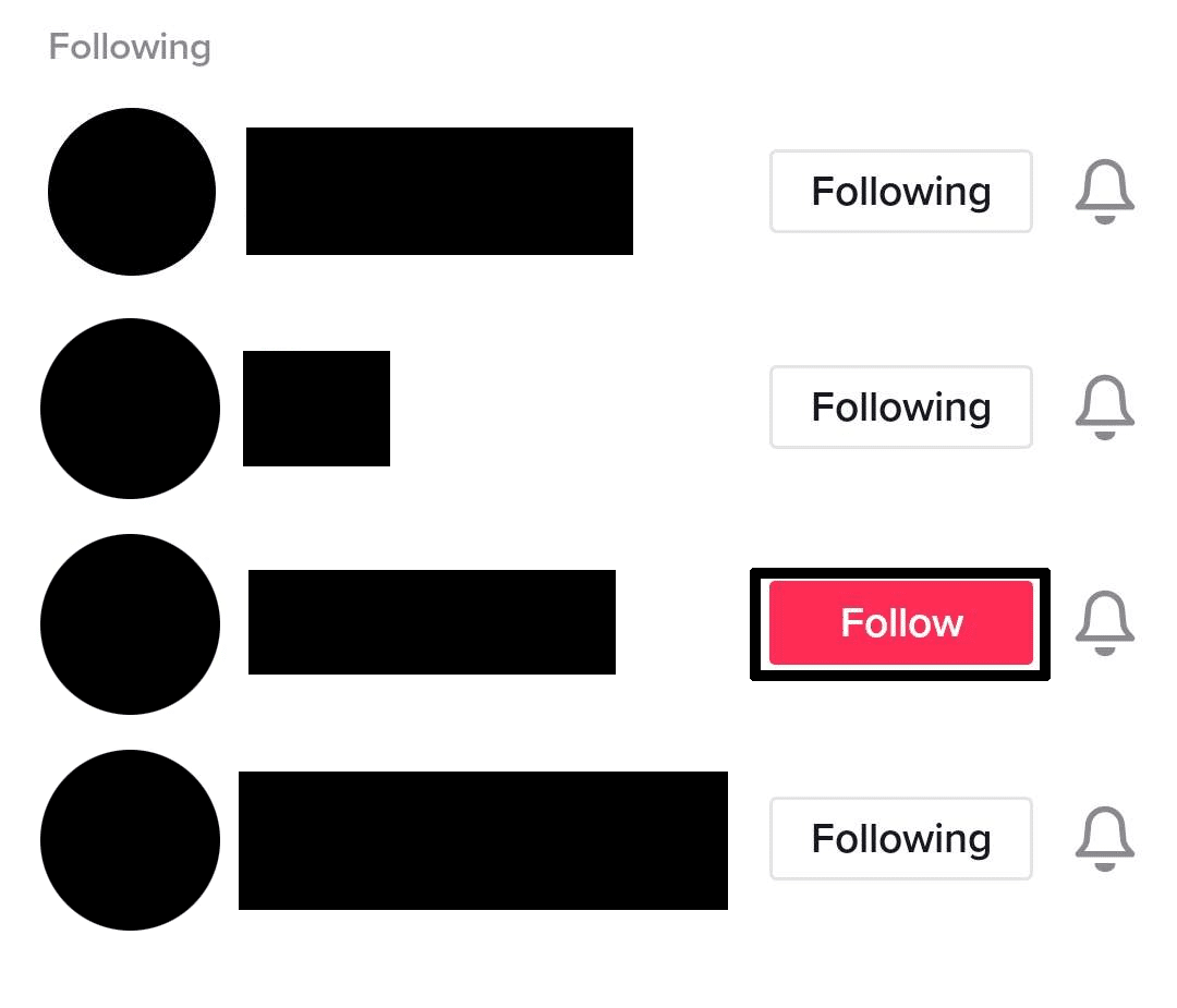 Try Unfollowing and Refollowing Someone to fix when the TikTok feed, for you page (FYP), or following page are not refreshing, updating or loading