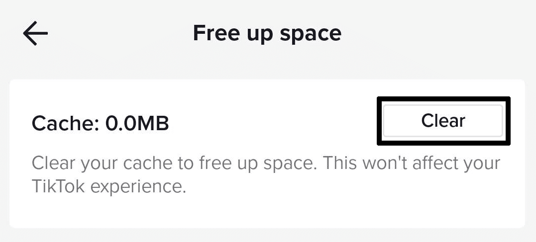 Clear your TikTok cache and Data to fix when the TikTok feed, for you page (FYP), or following page are not refreshing, updating or loading