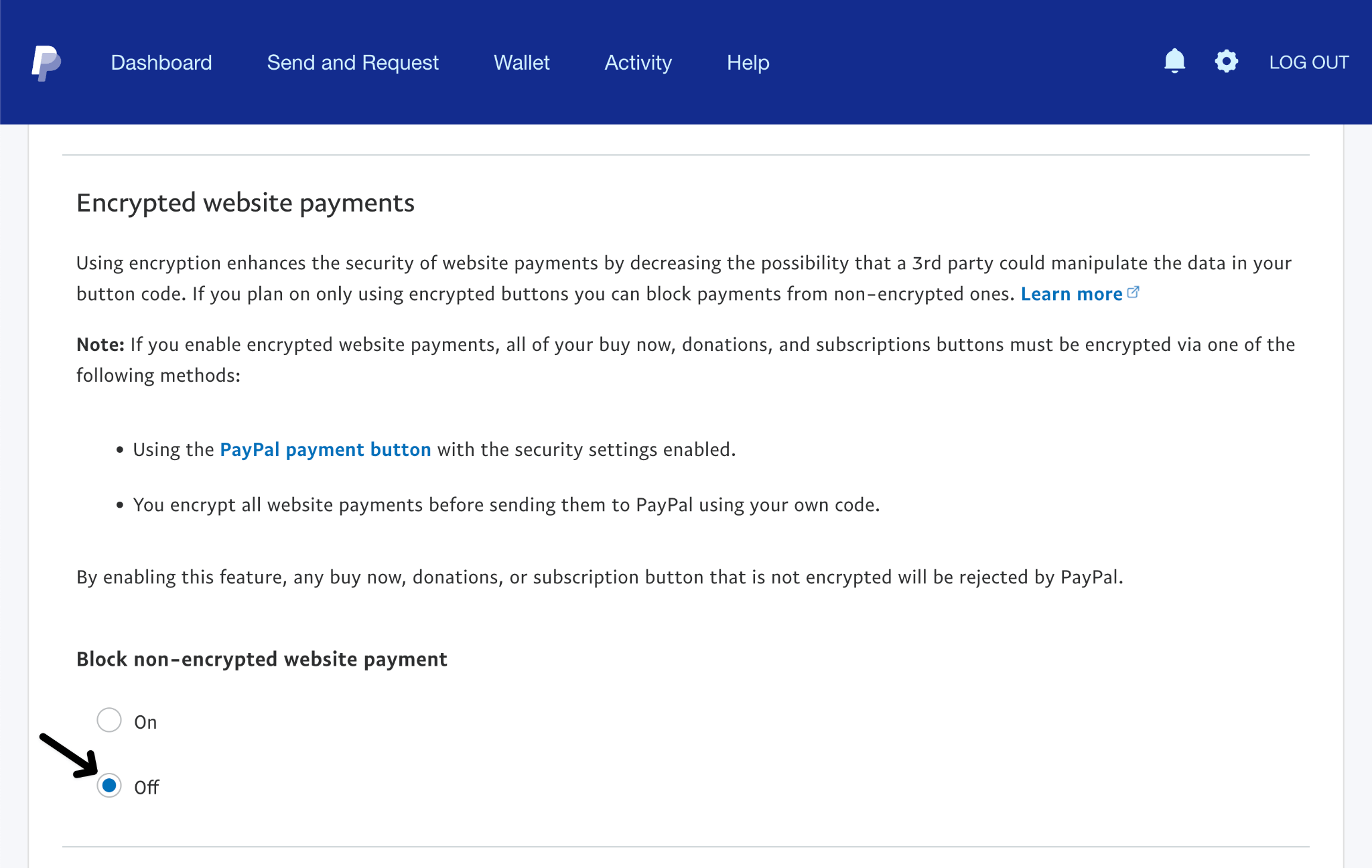 Encrypt website payments to fix PayPal checkout not working or loading