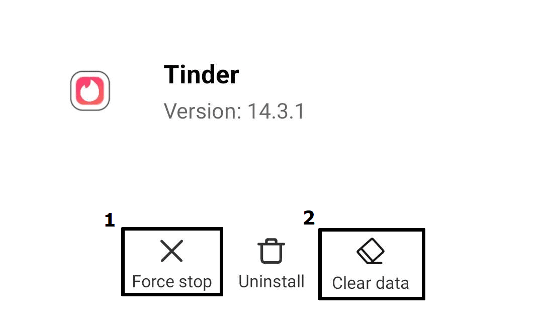 Clear out Tinder app cache and data on Android to fix Tinder ‘Oops Something Went Wrong. Please Try Again Later’