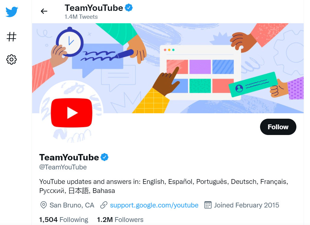 Report the YouTube issue via Twitter to fix YouTube "No Internet Connection", "Please Check Your Network Connection", "You're Offline" errors