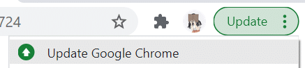 update Google Chrome web browser on desktop to fix YouTube "No Internet Connection", "Please Check Your Network Connection", "You're Offline" errors
