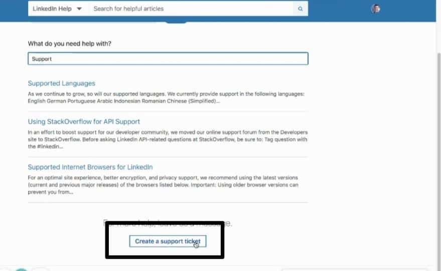 Contact LinkedIn support to fix LinkedIn password reset or security verification, security code not working