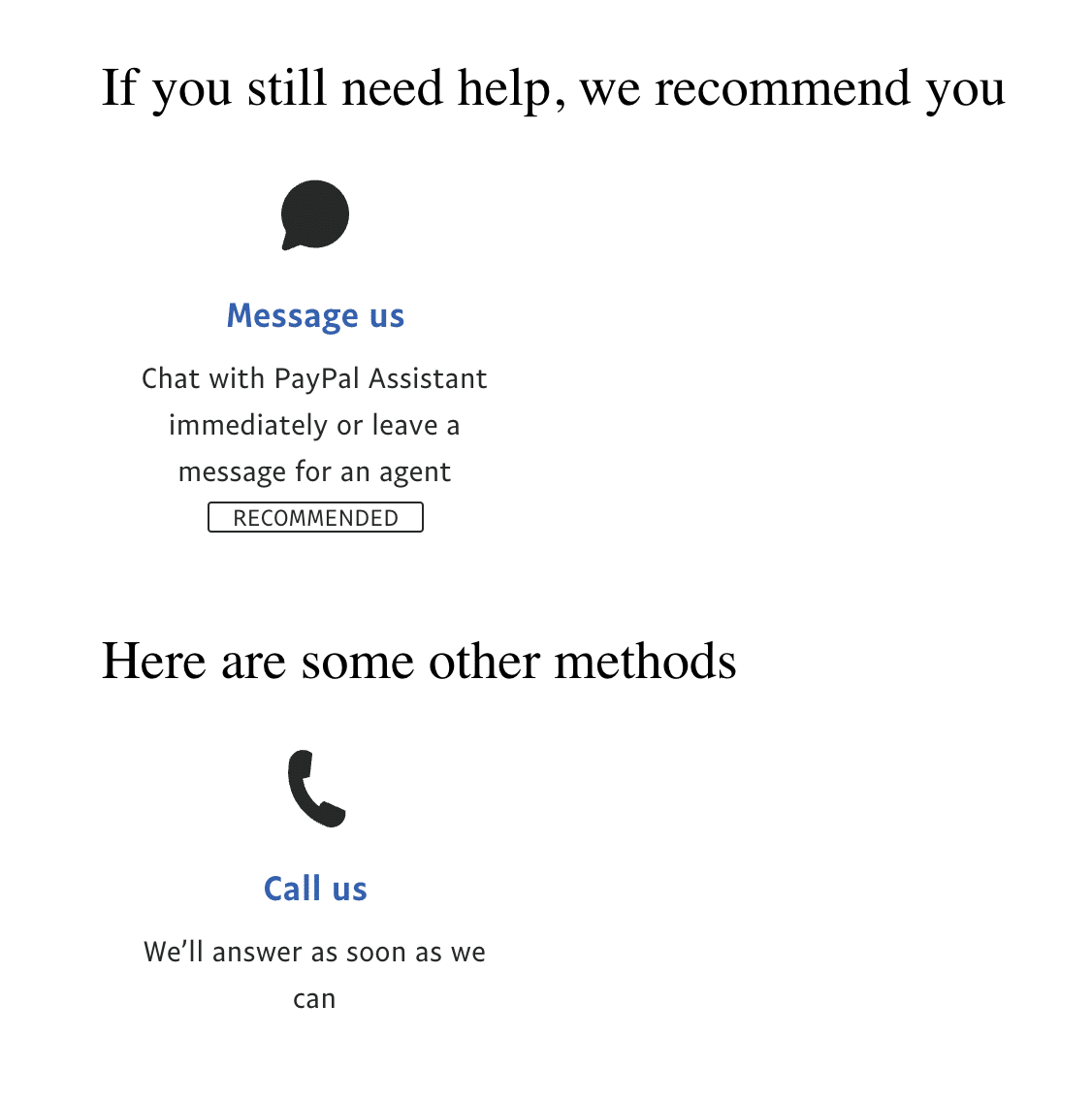 Contact the PayPal support to fix PayPal checkout not working or loading