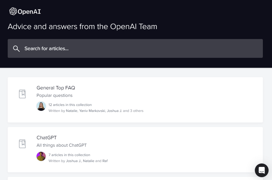 Contact the OpenAI team to fix the ChatGPT 'Failed to get service status' error
