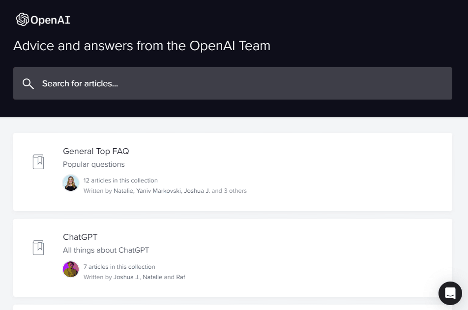 Contack the OpenAI team to fix an error occurred or something went wrong on ChatGPT