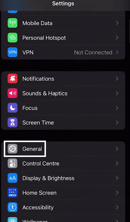 Reset Your Internet Connection on your iPhone to fix YouTube black or blank screen or not showing video only sound