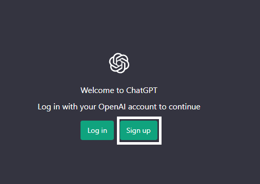 Create a new ChatGPT account