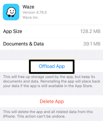 Clear the Waze App Cache to fix Waze no network connection try again later
