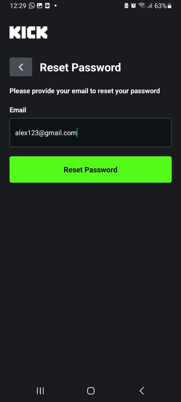 Reset your Kick account password to fix can’t log in or unable to sign in to Kick website or mobile streaming app