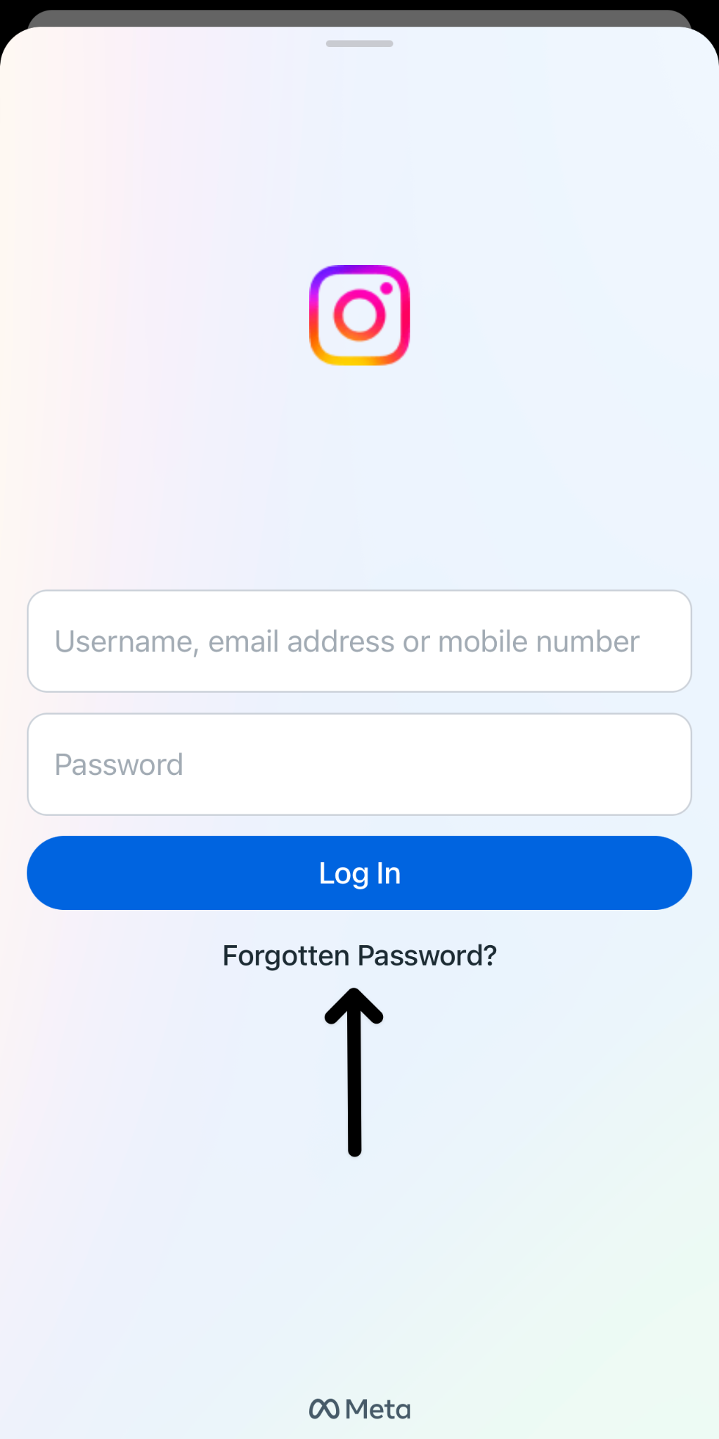 Reset your Instagram account password to fix Instagram Threads can’t log in/sign in, “Not permitted. Sorry, your account does not meet the requirements to use Threads.”