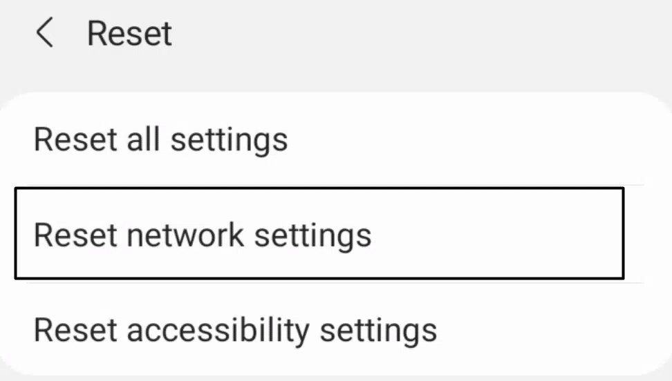 reset network settings on Android to fix Instagram Threads app issues, problems, or not working on iPhone or Android