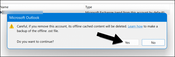 Remove and re-add your Outlook account to fix Microsoft Outlook 'Something went wrong' error