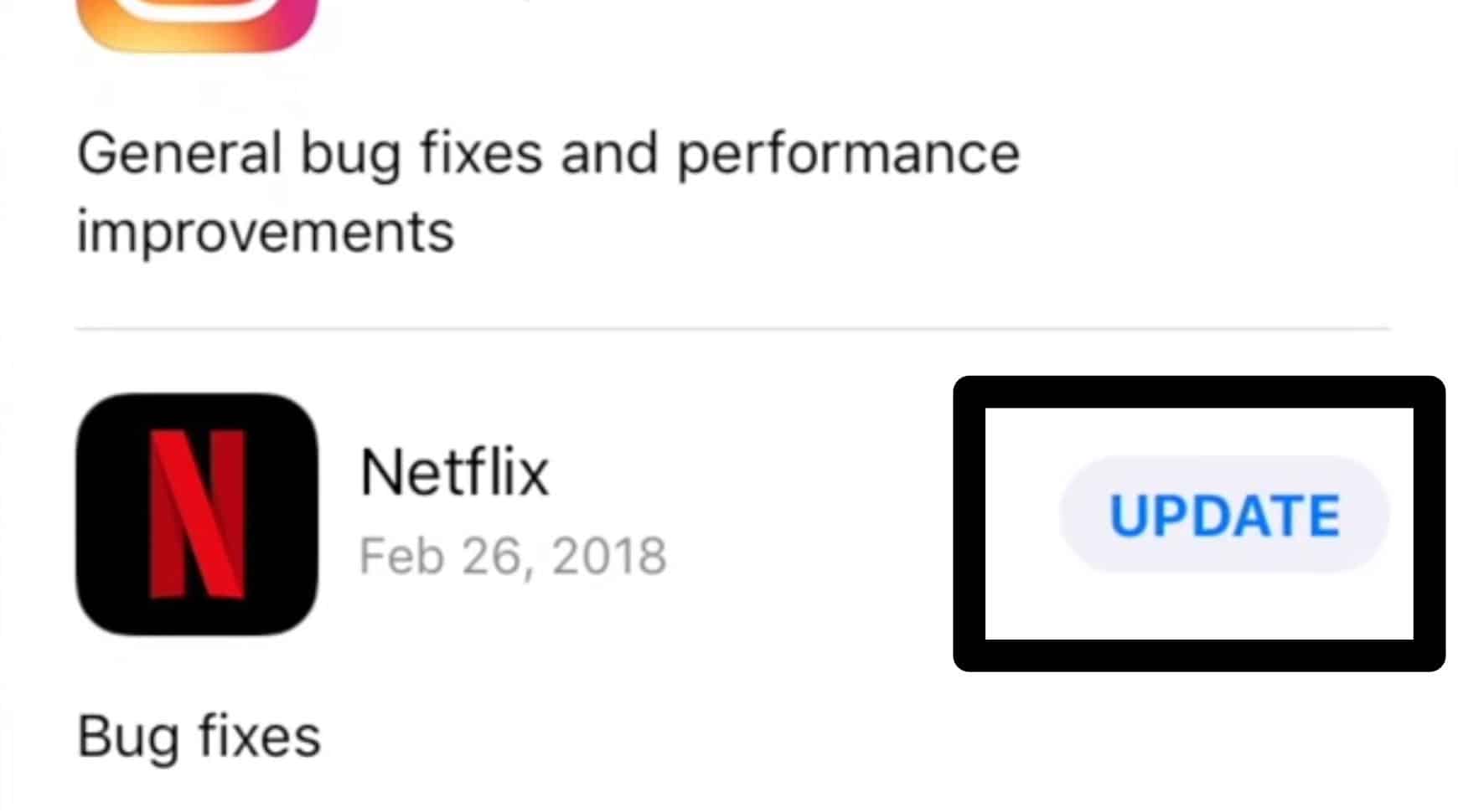 Update the Netflix app to fix the Netflix we are unable to switch profile error