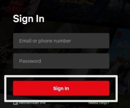 Sign out and sign in again to fix the Netflix we are unable to switch profile error