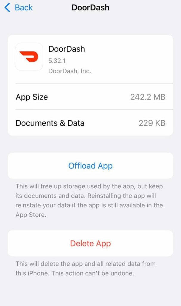 completely uninstall and reinstall the DoorDash app on your device to fix DoorDash 'Error validating basket'