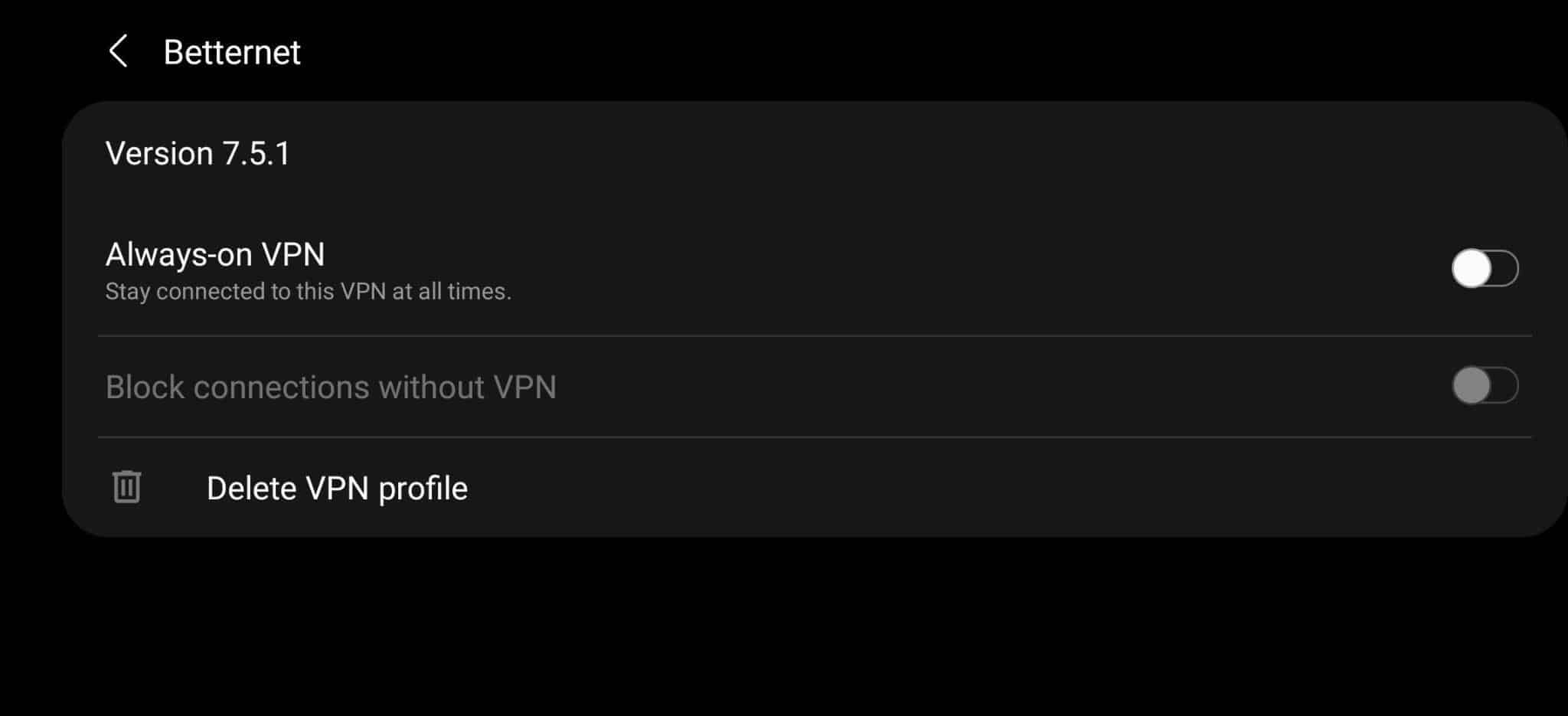 Disable Your VPN or Proxy on Android to fix YouTube Shorts 'Something went wrong' error
