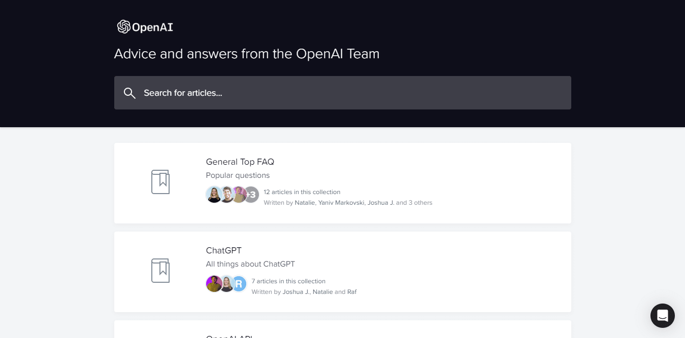 Contact OpenAI Support to fix the ChatGPT 'Failed to get service status' error