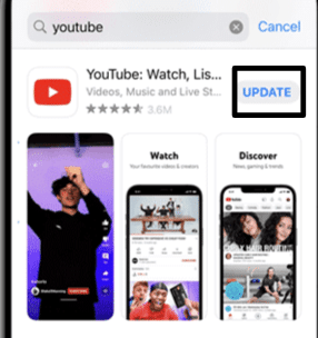 install pending YouTube app updates on iOS to fix YouTube Shorts keeps repeating or showing the same videos