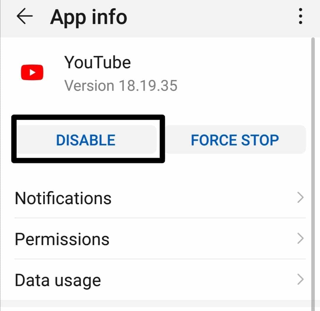 Reinstall the YouTube App to fix YouTube scrolling lag or glitch