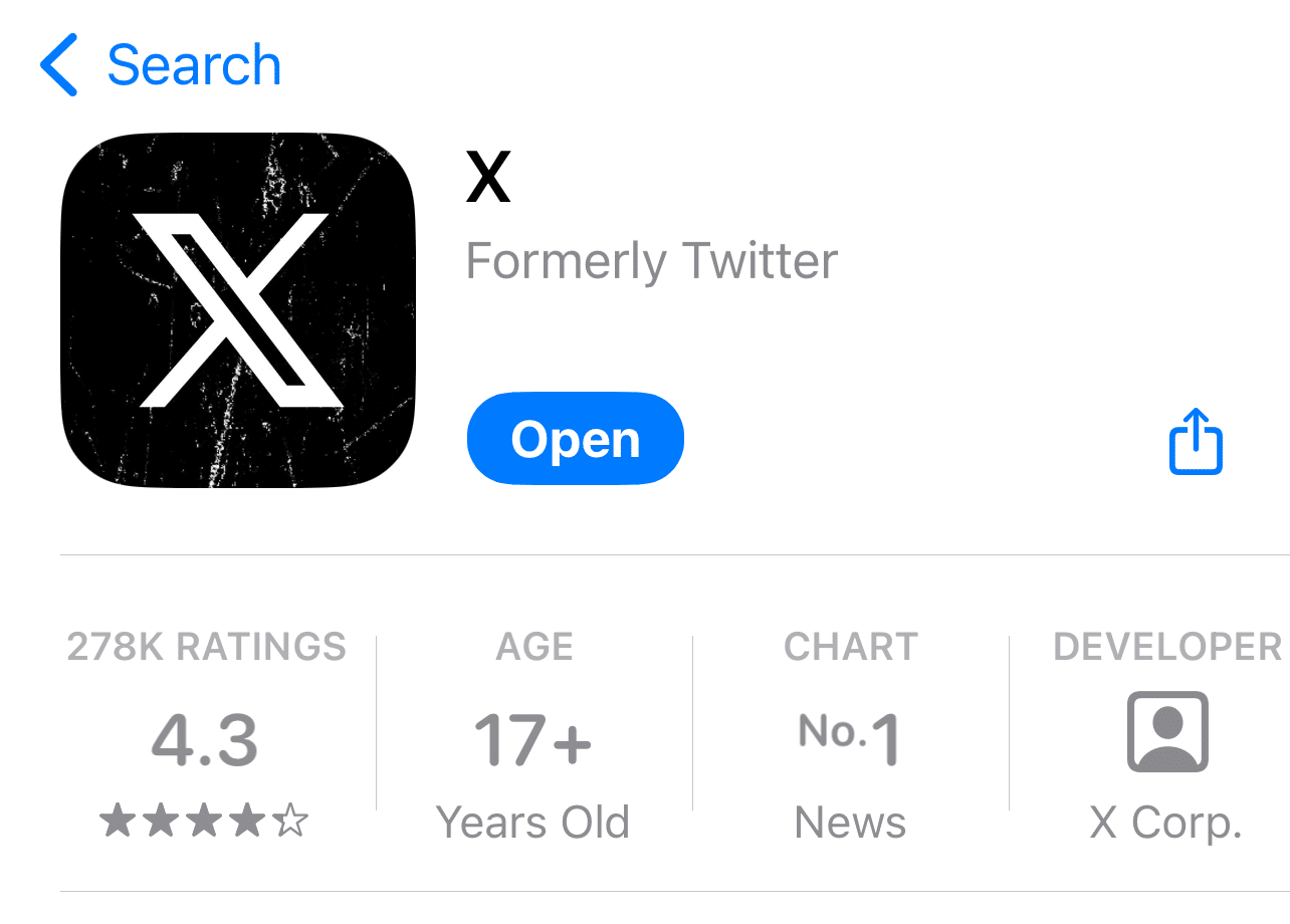 install pending X app updates from the native app store to fix X (Twitter) app scrolling lag problem or issue