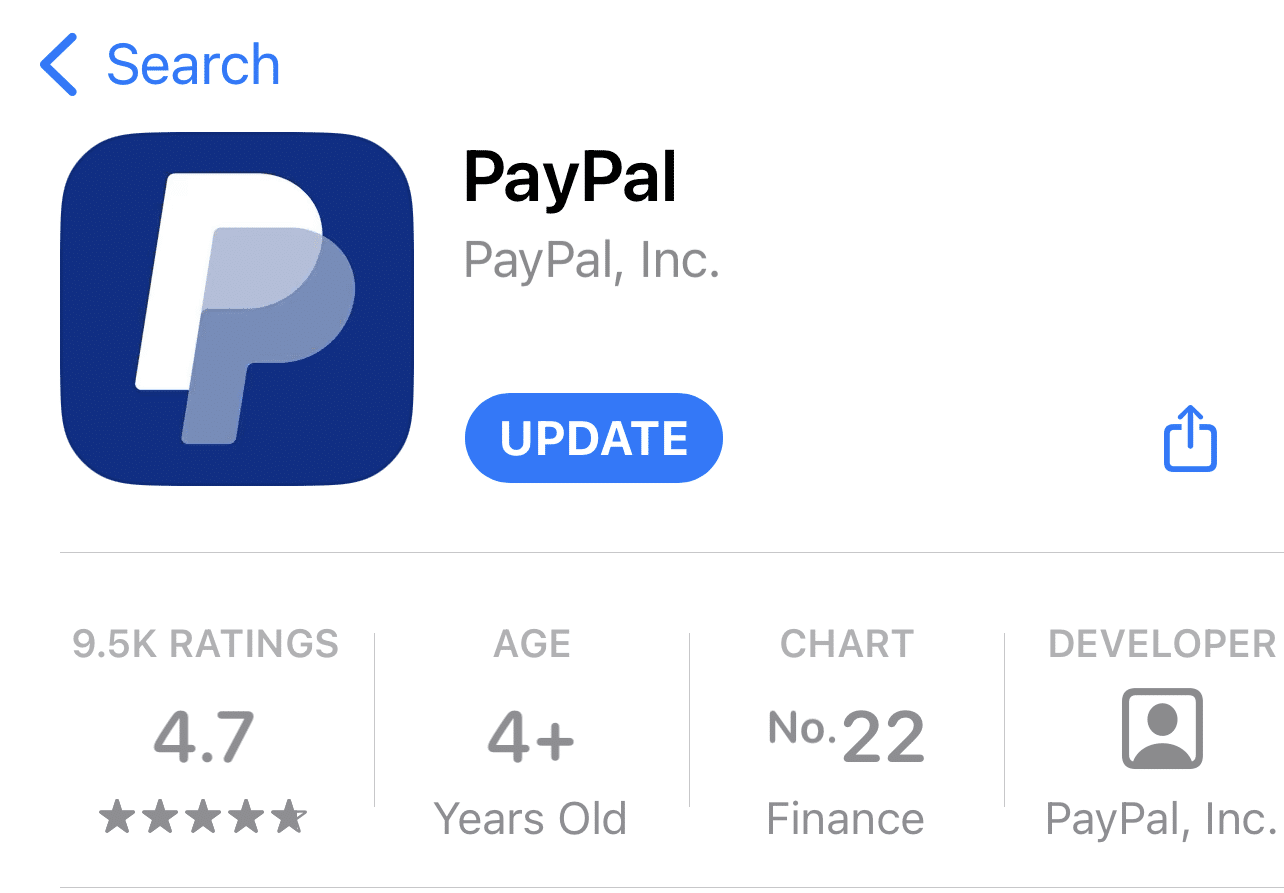 Update the PayPal app to fix PayPal notifications not working